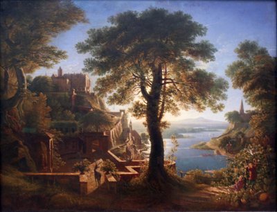 Castle by the River by Karl Friedrich Schinkel